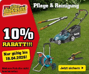 10% Rabatt auf Pflege & Reinigung von Außenanlagen